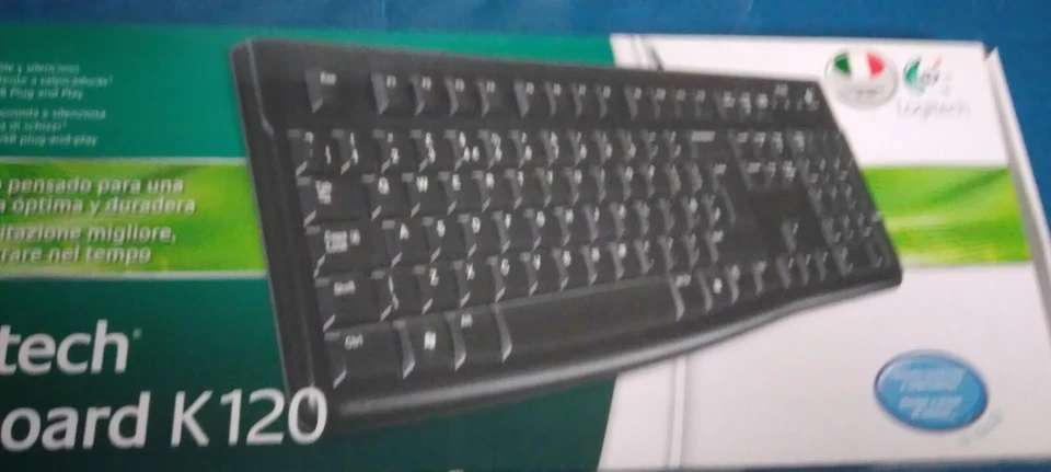 TASTIERA LOGITECH  MOD. K120  NUOVO NER0 USB - Immagine 2 di 2