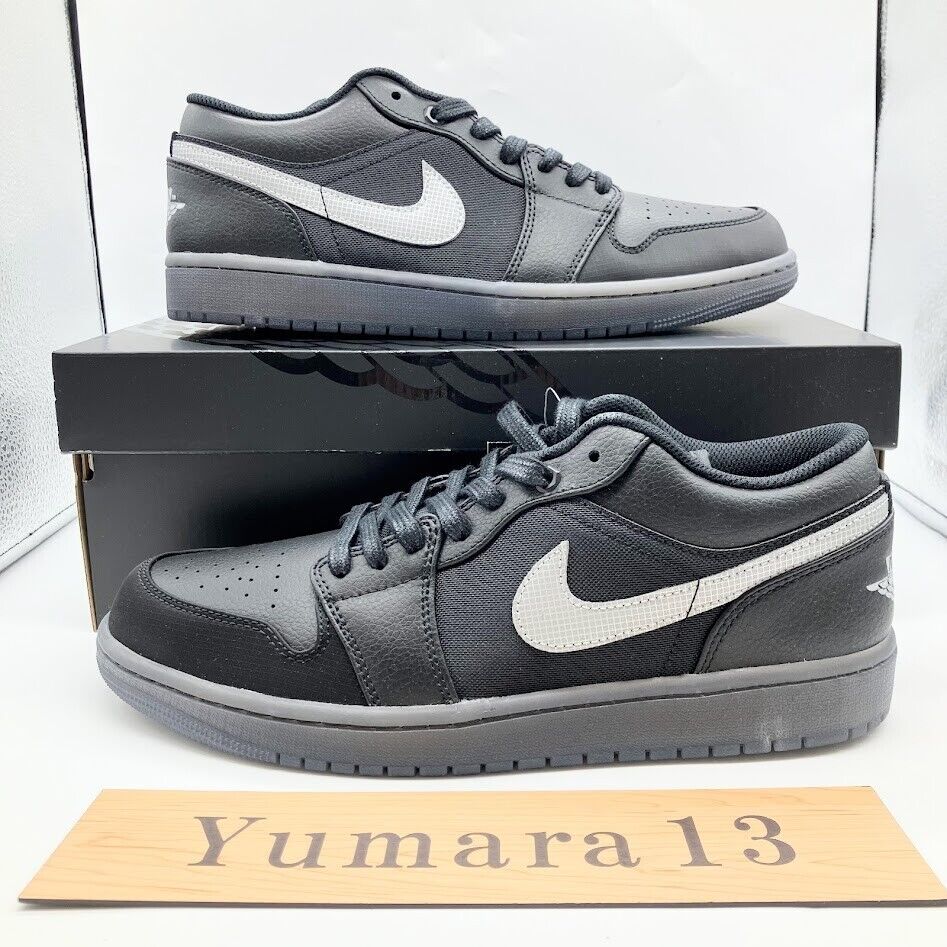 Nike Air Jordan 1 Low Dark Gum Soles Black HV5968-001 Men's Nike Air Jordan 1 Low Dark Gum Soles Black HV5968-001 Men's