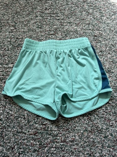 Jumping Beans Girls Active Shorts Size 8 Mint Green/Blue - Picture 2 of 3
