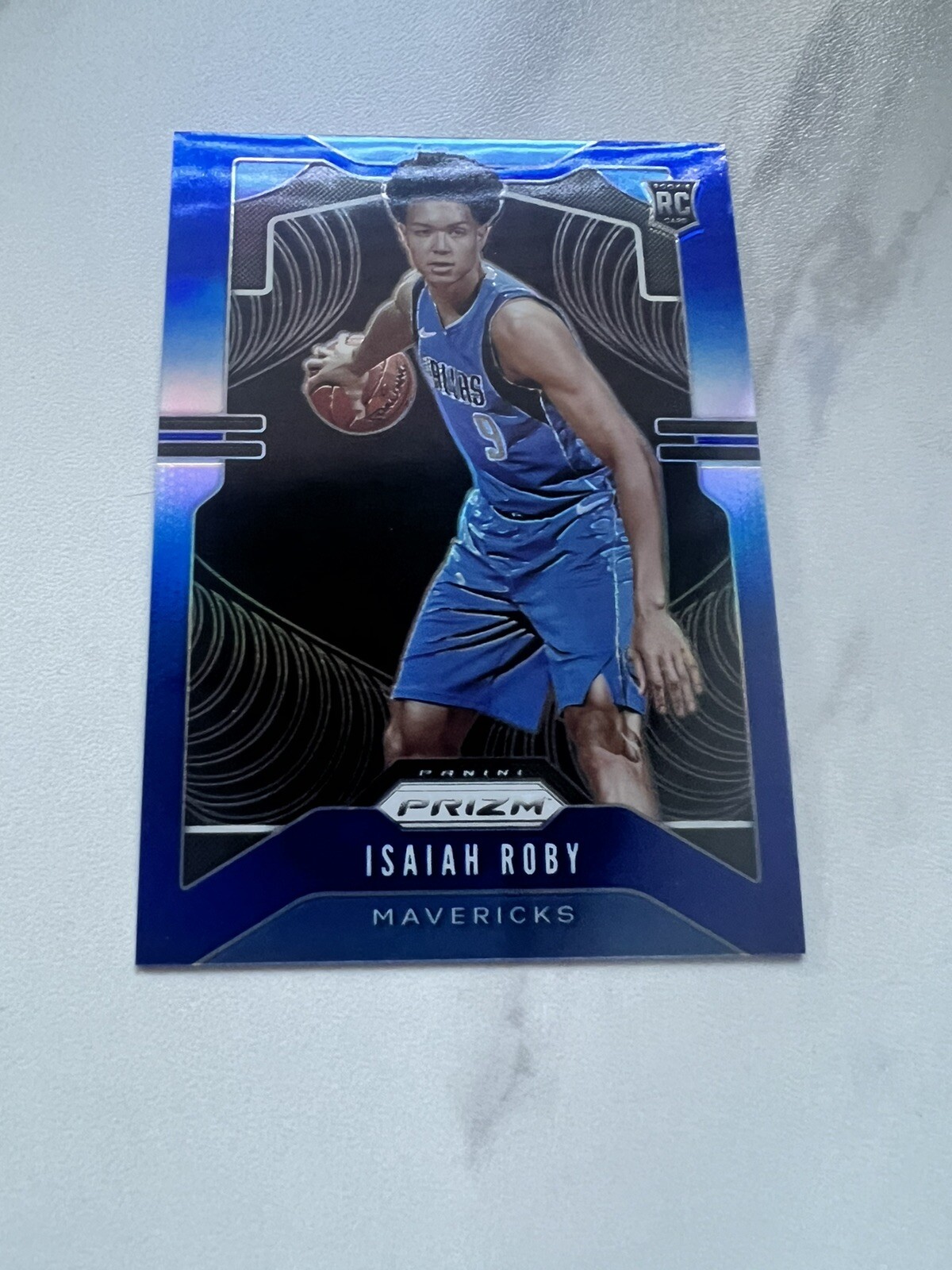 2019-20 Panini Prizm Rookie Blue Prizm /199 Isaiah Roby #283 Rookie RC Mavericks
