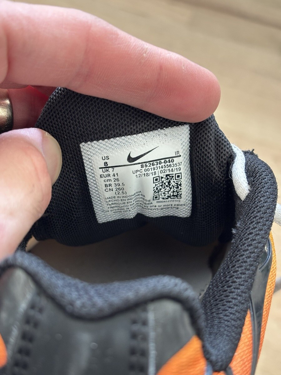 Nike Air Max Plus “Tiger” Orange Sneakers 852630-040 US Mens Size 8 / 41 EU Nike Air Max Plus Tn Tiger Orange Black Mens Size 8 Style  main image 4