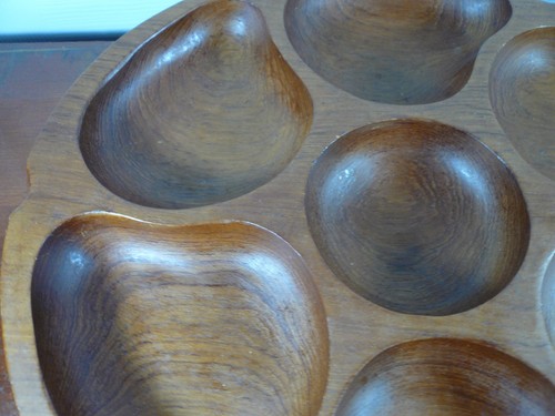 Mangiatoia danese metà secolo Goodwood teak pigra Susan carosello 7 sezioni noci antipasto - Foto 3 di 7