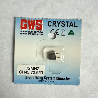 RC PLANE GWS GRAND WING SERVO 72MHZ CH43 72.65 FM MICRO CHIP XTAL NEW
