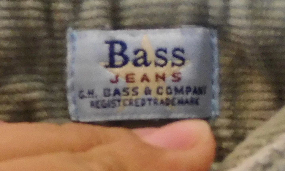 Женские джинсы Bass вельветовые брюки размер 2 шалфей зеленый хлопок смесь спандекса - Изображение 4 из 4