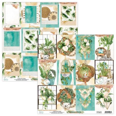 MINTAY 30x30cm doppelseitig Scrapbooking Craft Papier 240g, Urban Jungle 06