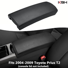 Fits 2004-2009 Toyota Prius T2 Center Console Lid Armrest Leather Cover Black