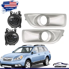 Fit For 2010-11-2012 Subaru Outback Fog Lights Front Bumper Lamp Kit A Pair