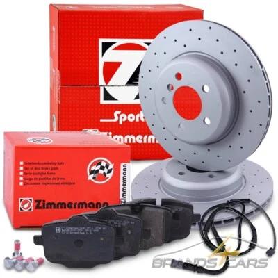 ZIMMERMANN SPORT-BREMSSCHEIBEN +BELÄGE+KONTAKT HINTEN FÜR BMW 5-ER F10 6-ER F12 - Bild 1 von 4