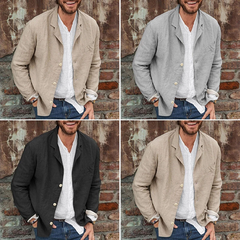 Linen shirt top and blazer