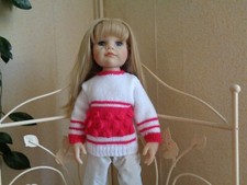 vêtement ,pull poupée 50 cm convient à hanna de gotz,fait main