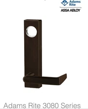 Adams Rite 3080-MI-0-96-00-10B Fail-Secure Standard Entry Trim with MI Lever