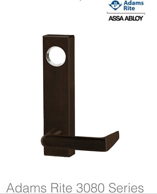Adams Rite 3080-MI-0-96-00-10B Fail-Secure Standard Entry Trim with MI Lever