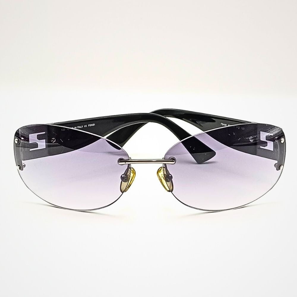 Sunglasses FENDI FS480 Rimless Purple-Gray Shade Lenses 