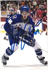 Eric Gelinas Autographed 4x6 Color Photo Lewiston MAINEiacs #44 A