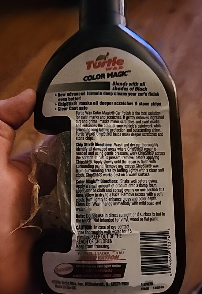 Turtle Wax Color Magic Black Car Polish eBay