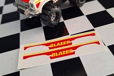 WATERSLIDE - Chevy Blazer Side Decal SET fits 1:43 Stomper Semi Trucks READ
