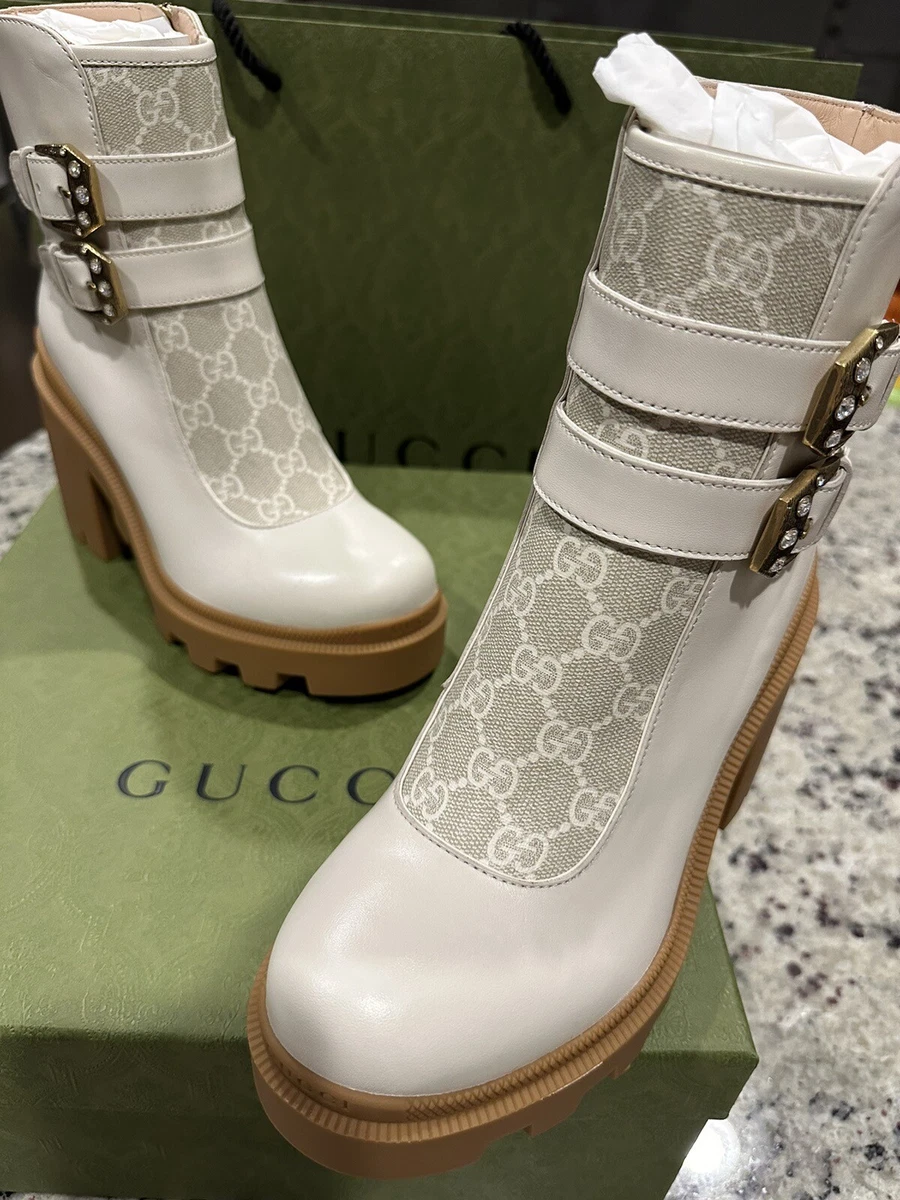 Gucci GG ankle boots - White