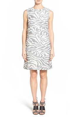 NWT Hugo Boss Dakola Zebra Stripe Jacquard Shift Dress $695 - 4, 6, 8, 10, 12