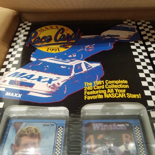 1x Caja de Estuche Sellado - MAXX 1991 Tarjetas de Carrera Juego de Tarjetas Nascar - 240 Tarjetas - Imagen 7 de 7