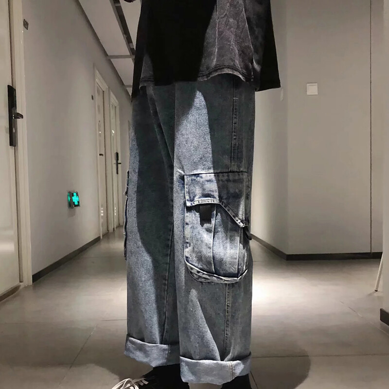 Denim Cargo Pants Mens Denim 2019 Men's Denim Pants Jeans Straight