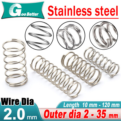 #ad Compression Spring Various Size 22 35mm Diameter amp; 10 120mm Length Pressure Smal $25.33