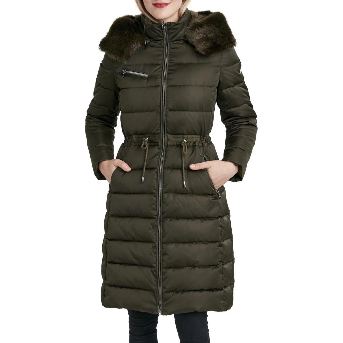 Chinese laundry top puffer coats