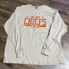 Kansas City Chiefs NFL Travis Kelce #87 Beige T Shirt Mens XL In My Chiefs Era