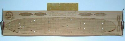 Revell CSS Alabama 1:96 - laser cut wood deck for model with Photo-etched part