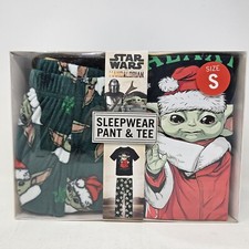 Men's Star Wars Mandalorian Baby Yoda Sleepwear Pant  Tee Christmas Gift Set