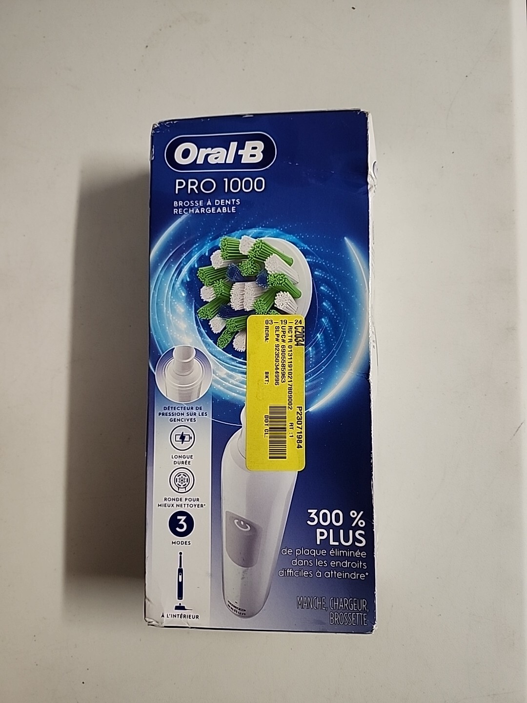 Oral-B Pro 1000 3d Cross Action Rechargeable Toothbrush for sale online ...