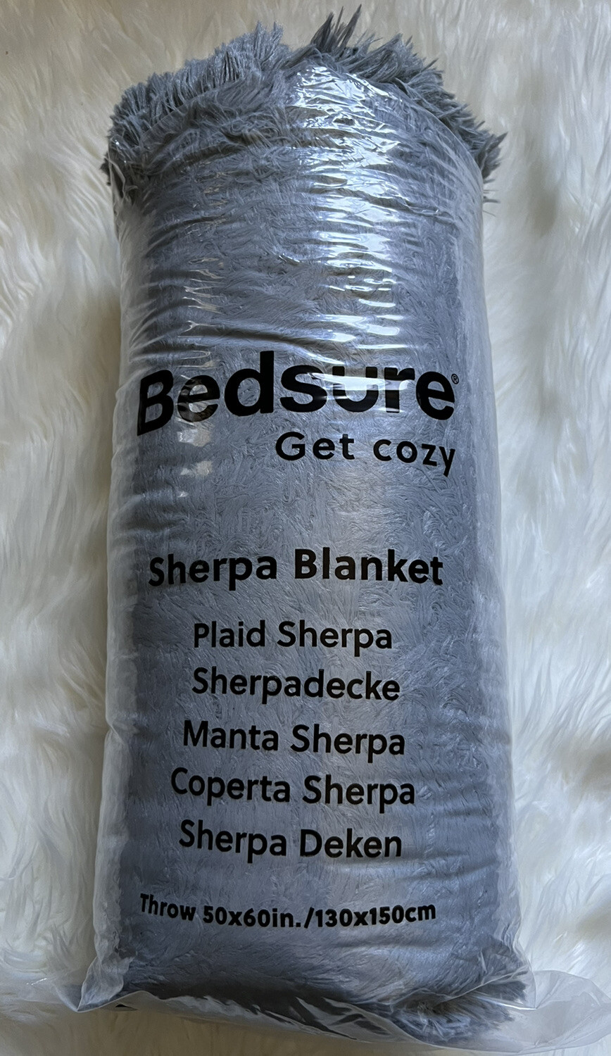Bedsure Sherpa Blanket Throw 50x60in/ 130x150cm Get Cozy | eBay