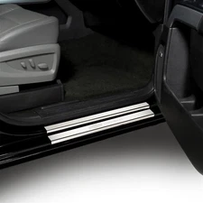 Putco Stainless Steel Door Sill Protectors for Silverado 1500 2500 3500 Crew Cab