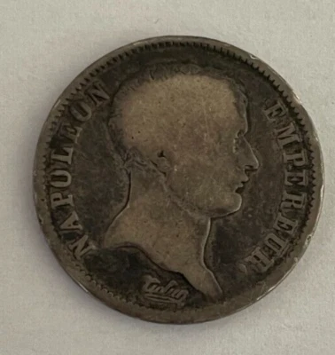 2 francs napoleon I 1807 A tete de nègre tres rare - Photo 1/2