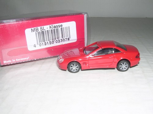 HERPA #23078 Mercedes Clase SL Convertible con Tapa Extraíble "Rojo" H.O. 1/87 | Zustand: New