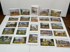 Historic 1800's Western Paintings 48 BLANK Notecards & Envelopes 5x7" 24 Scenes