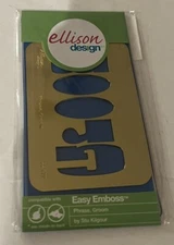 Ellison Design Easy Emboss Groom Sizzix Stu Kilgour Scrapbooking Craft
