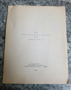 The German Order of Battle for World War II WW2 Drumco 1969 Infantry Divisions +