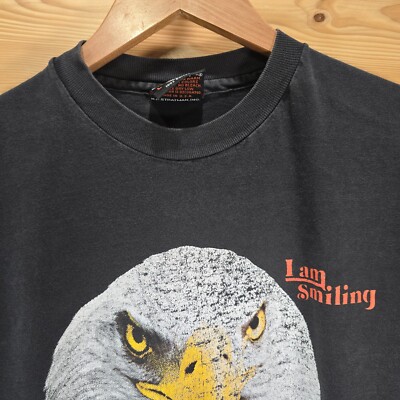 80s L harley davidson イーグル eagle Tシャツ Vintage 80s Harley Davidson T Shirt Men Large Eagle I Am