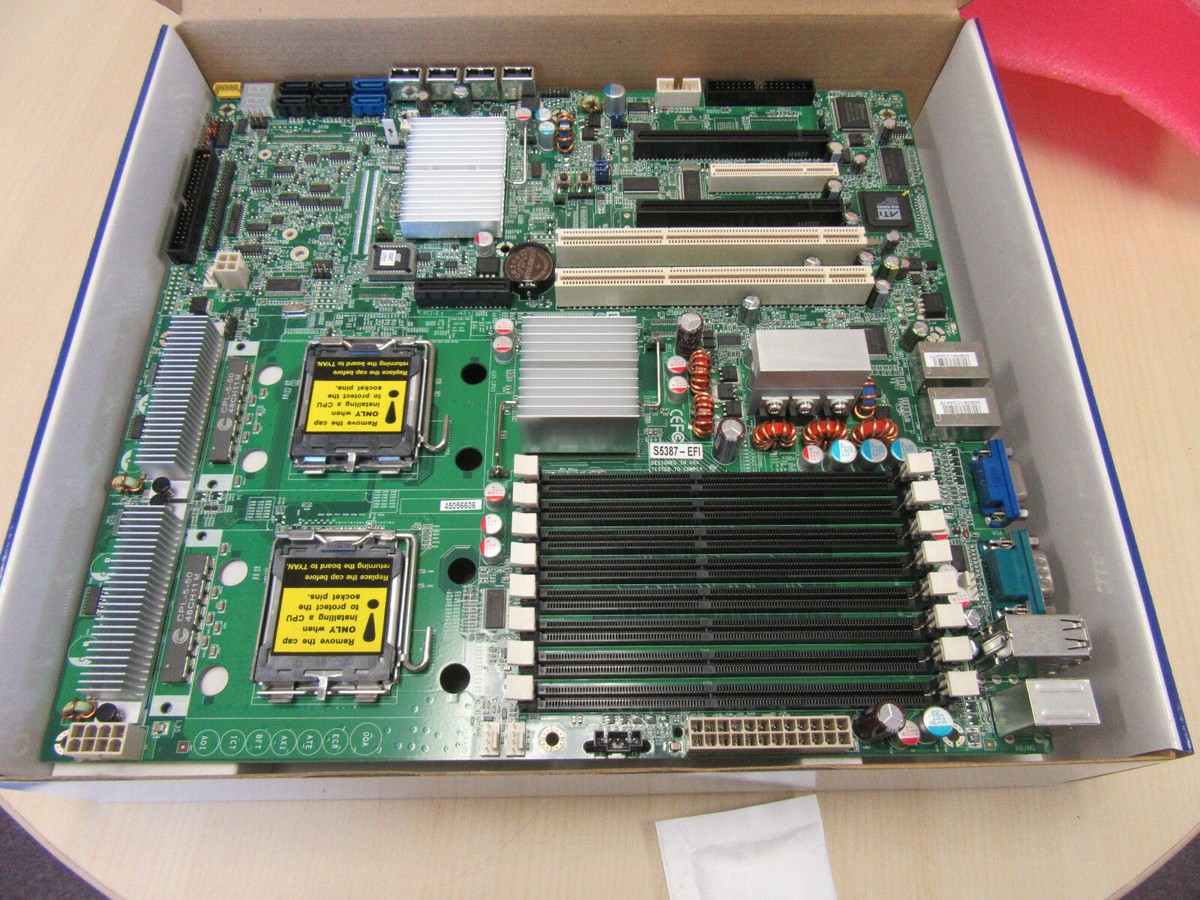 TYAN S5387-EFI EATX DUAL XEON LGA 771 SERVER MOTHERBOARD 2GBE 500P