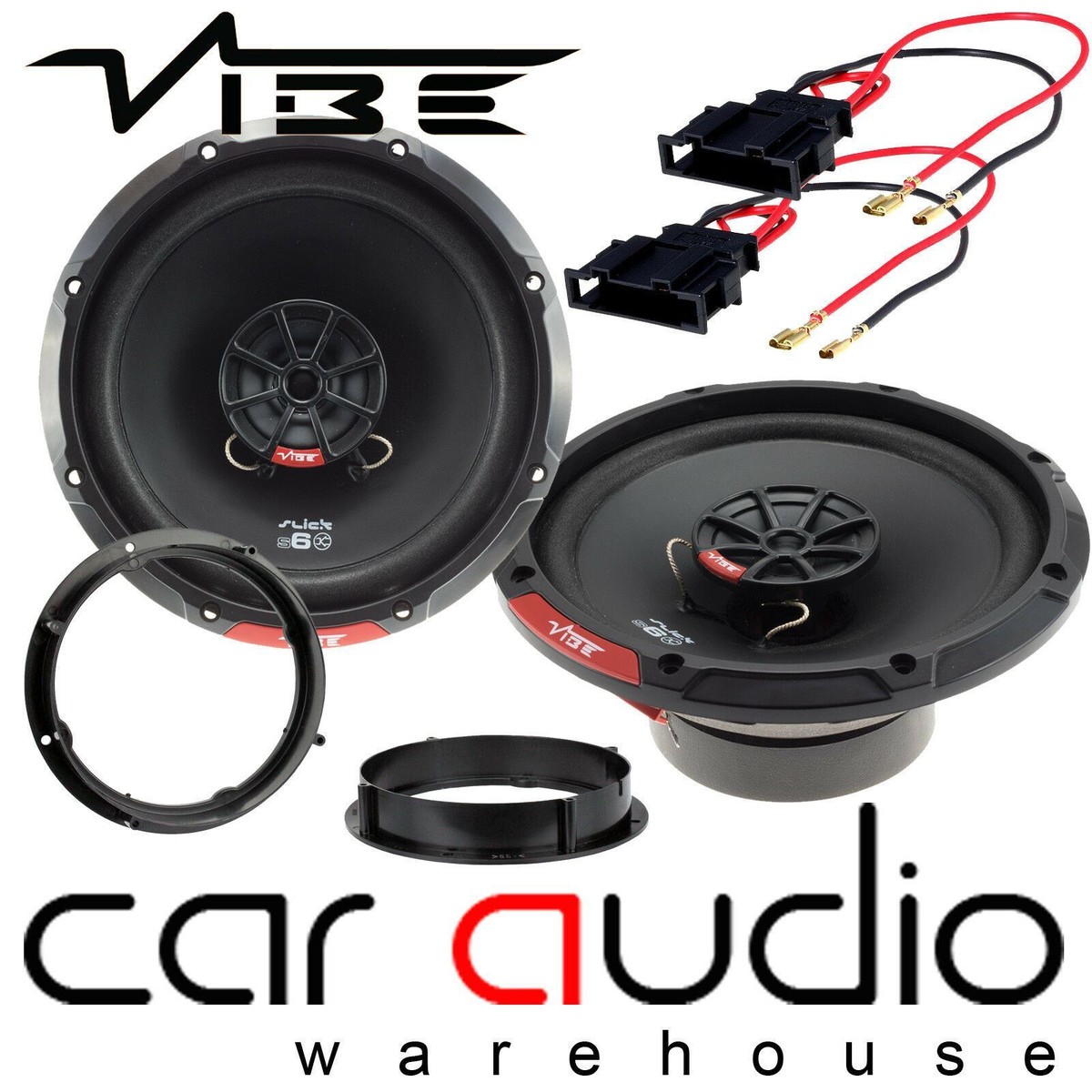 Vibe SLICK 480 Watts Way Front Door Speakers Kit fit VW Polo