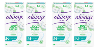 Slipeinlagen Always Dailies Organic Cotton Protection Normal , 4x28er