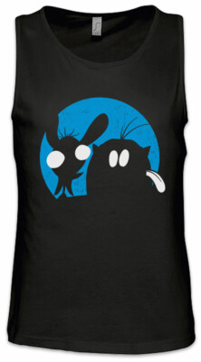 Ren Herren Tank Top Stimpy Kult Cartoon & Comic And Fun Spaß Sitcom Show TV