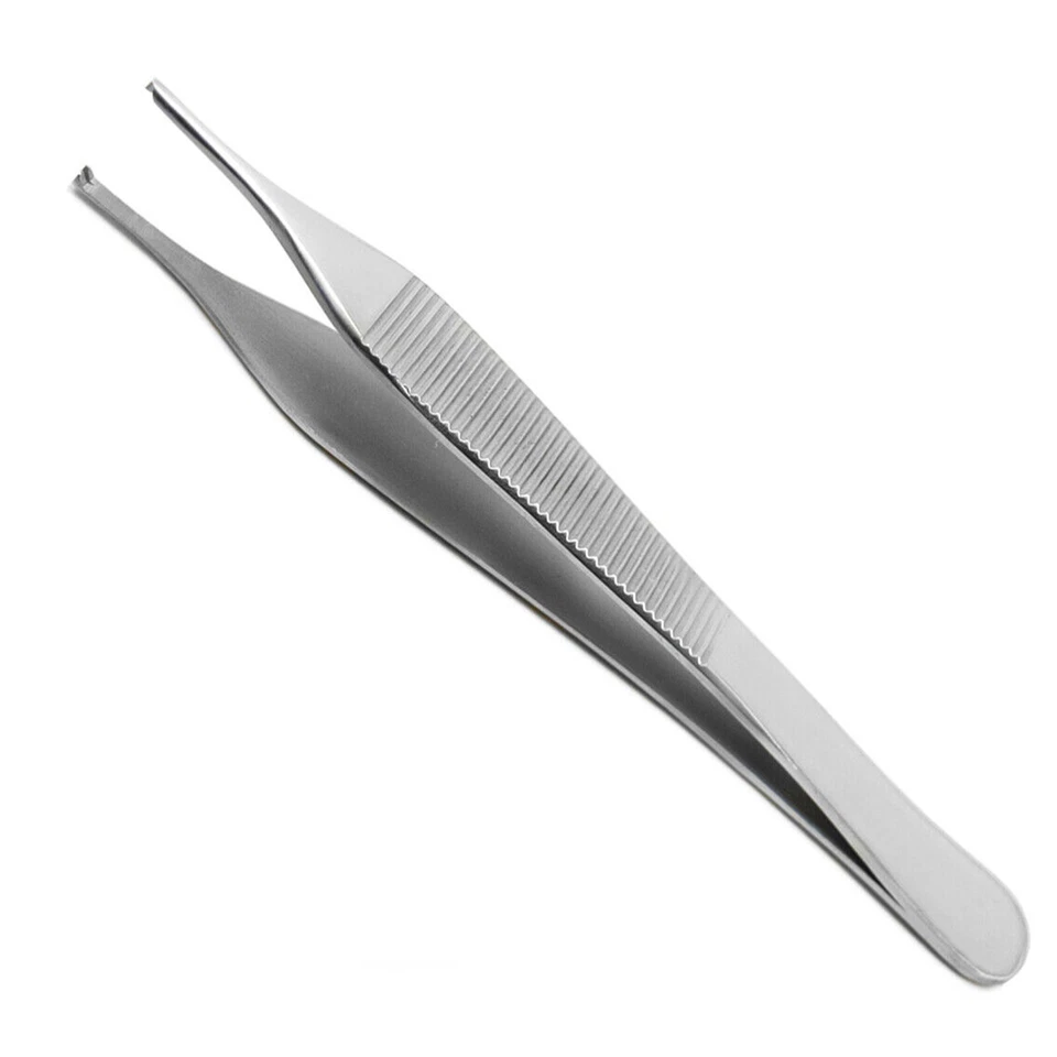 10 piezas Pinzas de Tejido Adson Instrumentos Quirúrgicos/Médicos SS 4.75"1X2 Dientes Foto 2 de 2