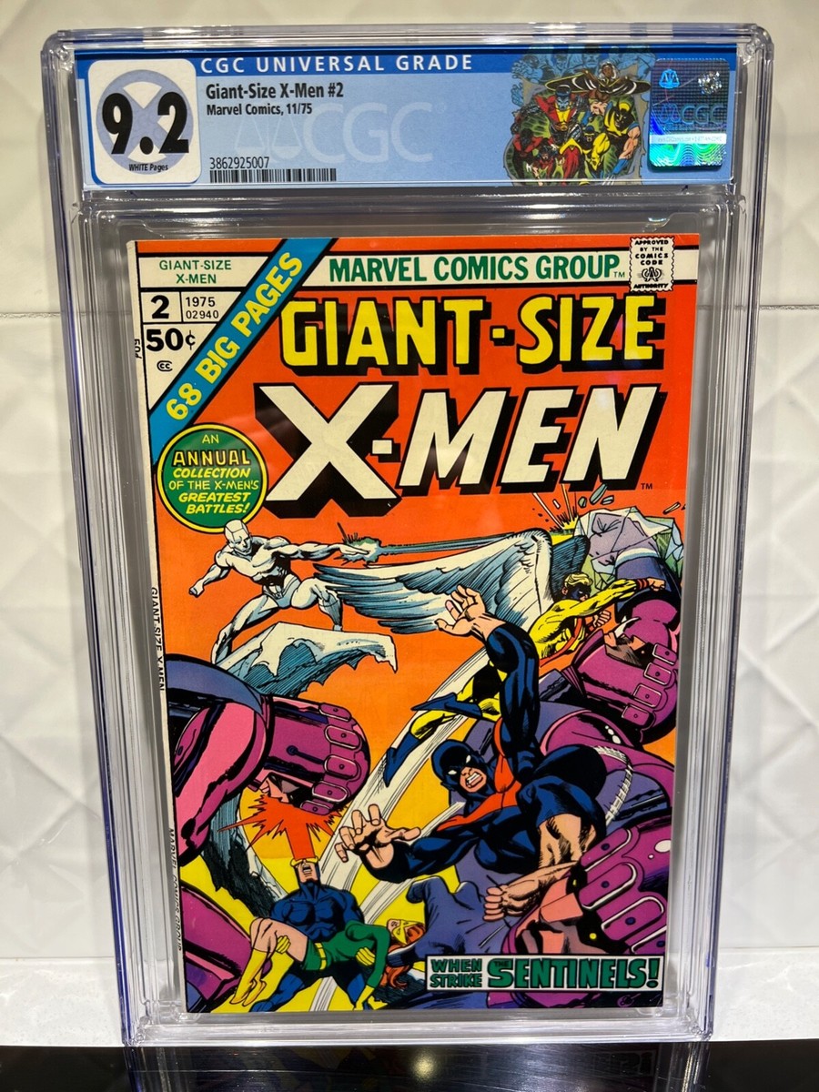 GIANT-SIZE X-MEN #2, CGC 9.2, WHT PGS, 1975, X-MEN CUSTOM LABEL