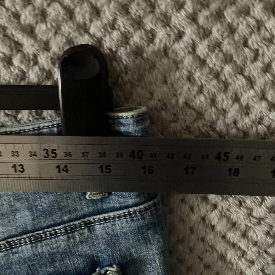 PANTALONES CORTOS JEAN DE MUJER GEORGE TALLA REINO UNIDO 10 AZUL VAQUERO Foto 4 de 4