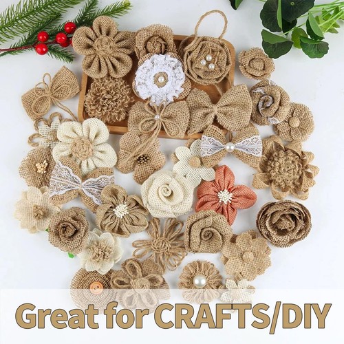 2 Inch Burlap Ribbon 12 Yard Jute Ribbon for Crafting Gift Wrapping and Home ... - Picture 4 of 5