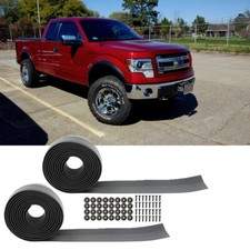 Borde de arco de rueda flexible guardabarros llamaradas tiras de carrocería ancha goma para Ford F-150