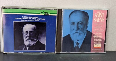 CAMILLE-SAINT-SAENS The Complete Works For Piano And Winds 3 CD Lot Opus 124 16