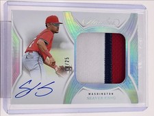 SEAVER KING 2025 FLAWLESS PROSPECT PATCH AUTOGRAPHS AUTO 10/25
