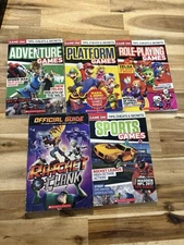 Lot of 5 Scholastic video game cheat codes book.. adventure, platform +more 